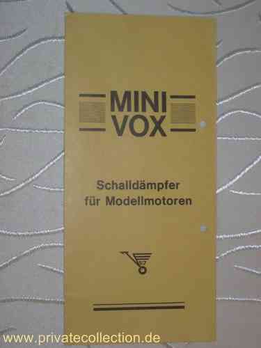 Prospekt MiniVox Schalldämpfer 70er